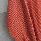 イヴ サンローラン ヴィンテージ YSLロゴ チェック柄 長袖シャツ オレンジ - NEWSED