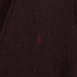 イヴ サンローラン ヴィンテージ YSLロゴ ニットベスト ボルドー - NEWSED