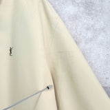 イヴ サンローラン ヴィンテージ YSLロゴ ブルゾン ベージュ メンズ - NEWSED