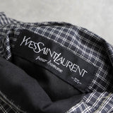 イヴ サンローラン ヴィンテージ YSLロゴ ブルゾン ブラック メンズ - NEWSED