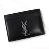 イヴサンローラン YSLロゴ レザー カードケース パスケース ブラック