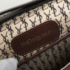 イヴサンローラン ヴィンテージ YSLロゴ キルティング レザー ショルダーバッグ ブラウン