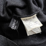 イヴ サンローラン ヴィンテージ YSLロゴ モックネック ニット グレー - NEWSED