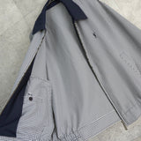 イヴ サンローラン ヴィンテージ YSLロゴ チェック柄 ブルゾン ブラック / ホワイト - NEWSED