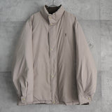 イヴ サンローラン YSLロゴ リバーシブル ダウンジャケット ボンバージャケット 中綿ジャケット モカブラウン/ホワイトベージュ - NEWSED