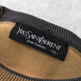 イヴ サンローラン ヴィンテージ YSLロゴ 立体編み ニット ベージュ - NEWSED