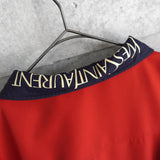 イブ サンローラン ヴィンテージ YSLロゴ リバーシブル ミドルコート カバーオール ジャンパー レッド/アイボリー - NEWSED