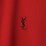 イブ サンローラン ヴィンテージ YSLロゴ リバーシブル ミドルコート カバーオール ジャンパー レッド/アイボリー - NEWSED