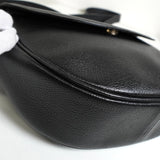 イヴサンローラン YSLロゴ レザー ショルダーバッグ ブラック - NEWSED