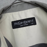 イヴ サンローラン ヴィンテージ YSLロゴ ブルゾン カーキ - NEWSED