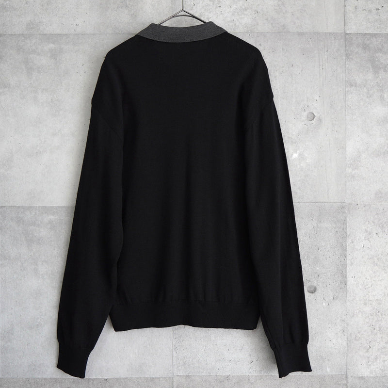 イブ サンローラン ヴィンテージ YSLロゴ カラーニット セーター 襟