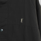 イヴ サンローラン ヴィンテージ YSLロゴ ブルゾン ダークブラウン系 カーキグレー系 メンズ - NEWSED