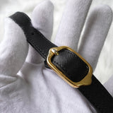 イヴサンローラン ヴィンテージ YSLロゴ レザー ショルダーバッグ ブラック - NEWSED