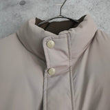 イヴ サンローラン YSLロゴ リバーシブル ダウンジャケット ボンバージャケット 中綿ジャケット モカブラウン/ホワイトベージュ - NEWSED