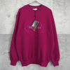 イヴサンローラン ヴィンテージ YSLロゴ 刺繍 スウェット ピンクパープル デッドストック