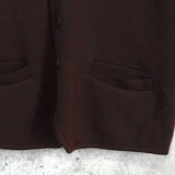 イヴ サンローラン ヴィンテージ YSLロゴ ニットベスト ボルドー - NEWSED