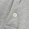 灰色复古 YSL 徽标刺绣短袖 Polo 衫