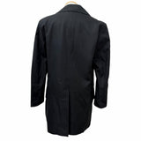 イヴ・サンローラン リヴゴーシュ ビッグYSL ダブルブレスト ピーコート ブラック 48 メンズ - NEWSED
