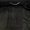 イヴ・サンローラン リヴゴーシュ ビッグYSL ダブルブレスト ピーコート ブラック 48 メンズ