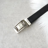 イヴサンローラン ヴィンテージ YSLロゴ シルバー金具 ベルト ブラック レディース - NEWSED