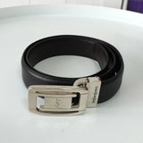 イヴサンローラン ヴィンテージ YSLロゴ シルバー金具 ベルト ブラック レディース - NEWSED