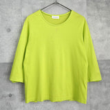 イヴサンローラン ヴィンテージ YSLロゴ 七分丈 トップス ライム レディース - NEWSED