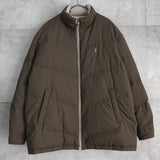 イヴ サンローラン YSLロゴ リバーシブル ダウンジャケット ボンバージャケット 中綿ジャケット モカブラウン/ホワイトベージュ - NEWSED