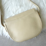 イヴサンローラン YSLロゴ レザー ショルダーバッグ アイボリー - NEWSED