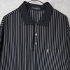 Yves Saint Laurent YSL 徽标刺绣全印花长袖 Polo 衫（灰色/棕色）