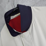 イブ サンローラン ヴィンテージ YSLロゴ リバーシブル ミドルコート カバーオール ジャンパー レッド/アイボリー - NEWSED