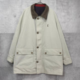 イヴ サンローラン ヴィンテージ リバーシブル YSLロゴ ブルゾン ジャケット ネイビー / アイボリー - NEWSED