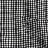 イヴ サンローラン ヴィンテージ YSLロゴ ギンガムチェック 半袖シャツ ブラック / ホワイト メンズ - NEWSED