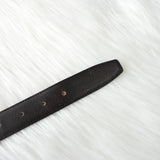 イヴサンローラン ヴィンテージ YSLロゴ シルバー金具 ベルト ブラック レディース - NEWSED