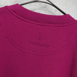 イヴサンローラン ヴィンテージ YSLロゴ 刺繍 スウェット ピンクパープル デッドストック - NEWSED