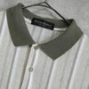 Vintage YSL logo short-sleeved polo shirt in khaki and beige from Yves Saint Laurent