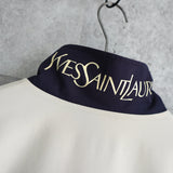 イブ サンローラン ヴィンテージ YSLロゴ リバーシブル ミドルコート カバーオール ジャンパー レッド/アイボリー - NEWSED