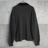 イヴ サンローラン ヴィンテージ YSLロゴ ポロニット グレー - NEWSED