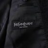 イヴ サンローラン ヴィンテージ YSLロゴ ボタン シングル ツイードジャケット テーラードジャケット ブラック