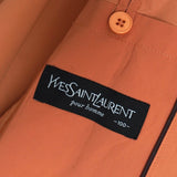 イヴ サンローラン ヴィンテージ YSLロゴ ブルゾン ジャケット オレンジ - NEWSED