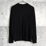 イヴ サンローラン ヴィンテージ YSLロゴ モックネック ニット ブラック - NEWSED