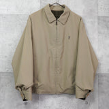イヴサンローラン ヴィンテージ YSLロゴ リバーシブル ブルゾン カーキ / ベージュ - NEWSED