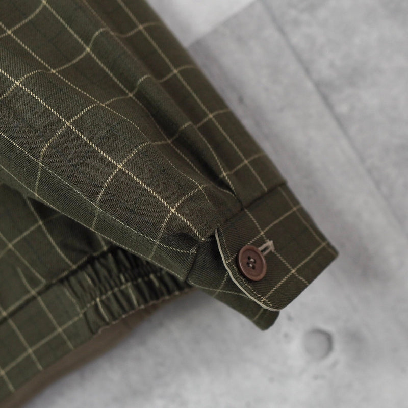 イヴサンローラン ヴィンテージ YSLロゴ リバーシブル ブルゾン カーキ / ベージュ - NEWSED