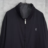 イヴ サンローラン ヴィンテージ YSLロゴ ブルゾン ブラック メンズ - NEWSED