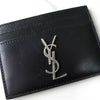 イヴサンローラン YSLロゴ レザー カードケース パスケース ブラック