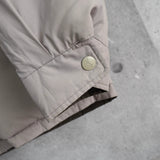 イヴ サンローラン YSLロゴ リバーシブル ダウンジャケット ボンバージャケット 中綿ジャケット モカブラウン/ホワイトベージュ - NEWSED