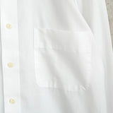 イヴサンローラン YSLロゴ 刺繍 長袖シャツ ホワイト - NEWSED
