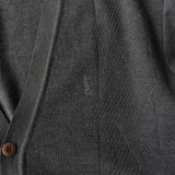 イヴ サンローラン ヴィンテージ YSLロゴ カーディガン グレー - NEWSED