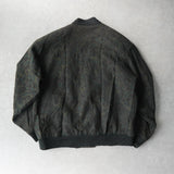 イヴ サンローラン ヴィンテージ YSLロゴ ペイズリー柄 ショールカラー ブルゾン カーキ - NEWSED