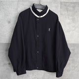 イヴ サンローラン ヴィンテージ YSLロゴ ブルゾン ネイビー メンズ - NEWSED
