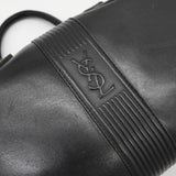 イヴ サンローラン ヴィンテージ YSLロゴ レザー ミニボストンバッグ ハンドバッグ ブラック レディース 箱付き - NEWSED